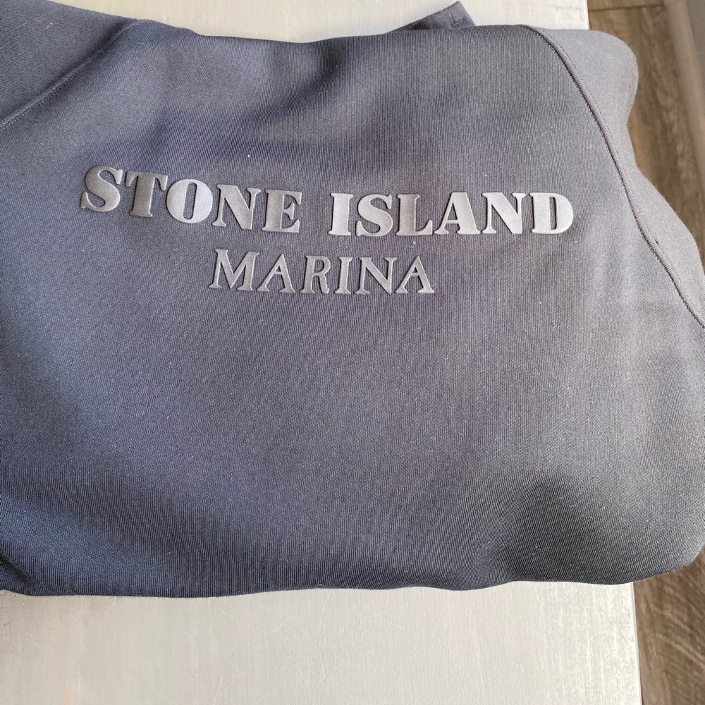 Stone island marina printed hoodie